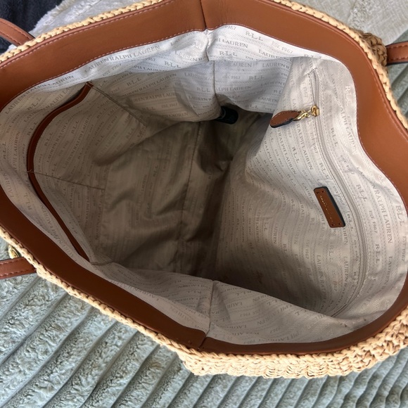 Ralph Lauren Tolton Crochet Straw Bag - Picture 4 of 11